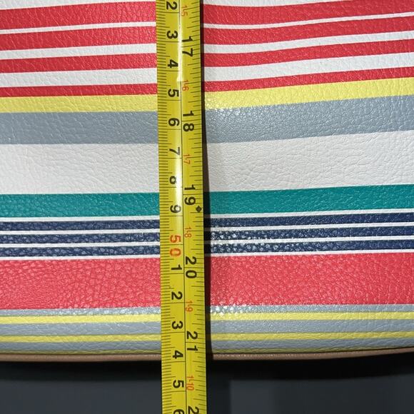 RELIC OH happy day shoulder tote spring summer striped purse minor flaws shown - Picture 7 of 16